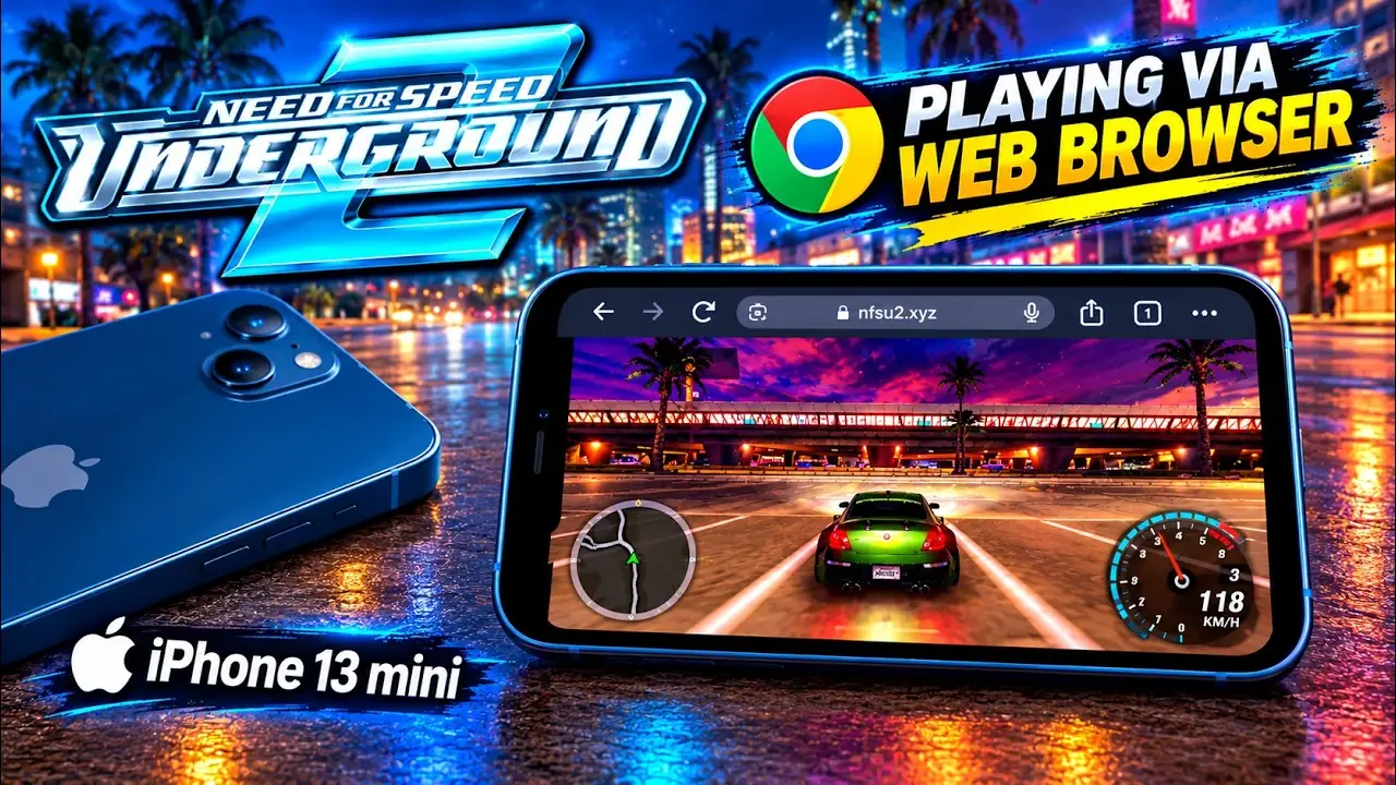 iPhone 13 mini browser gameplay